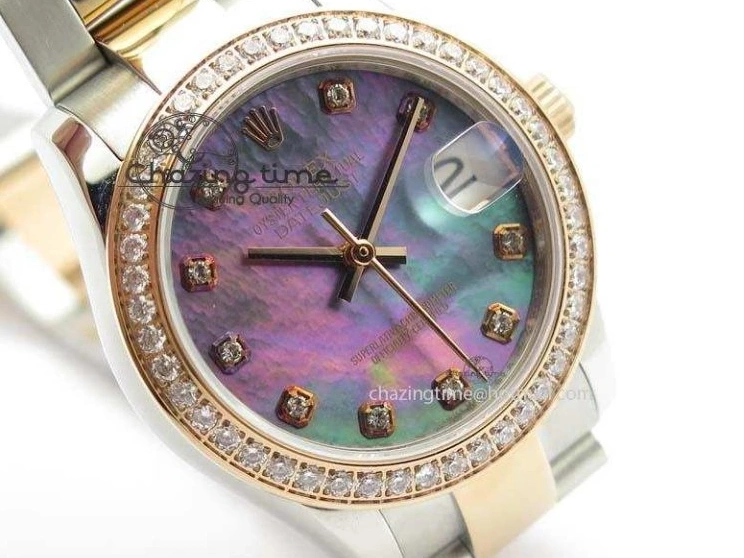 SS Bracelet RG Dial On BP-Maker DateJust V2 Diamond RG A2824 Edition MOP 31mm Best Markers SS 1128
